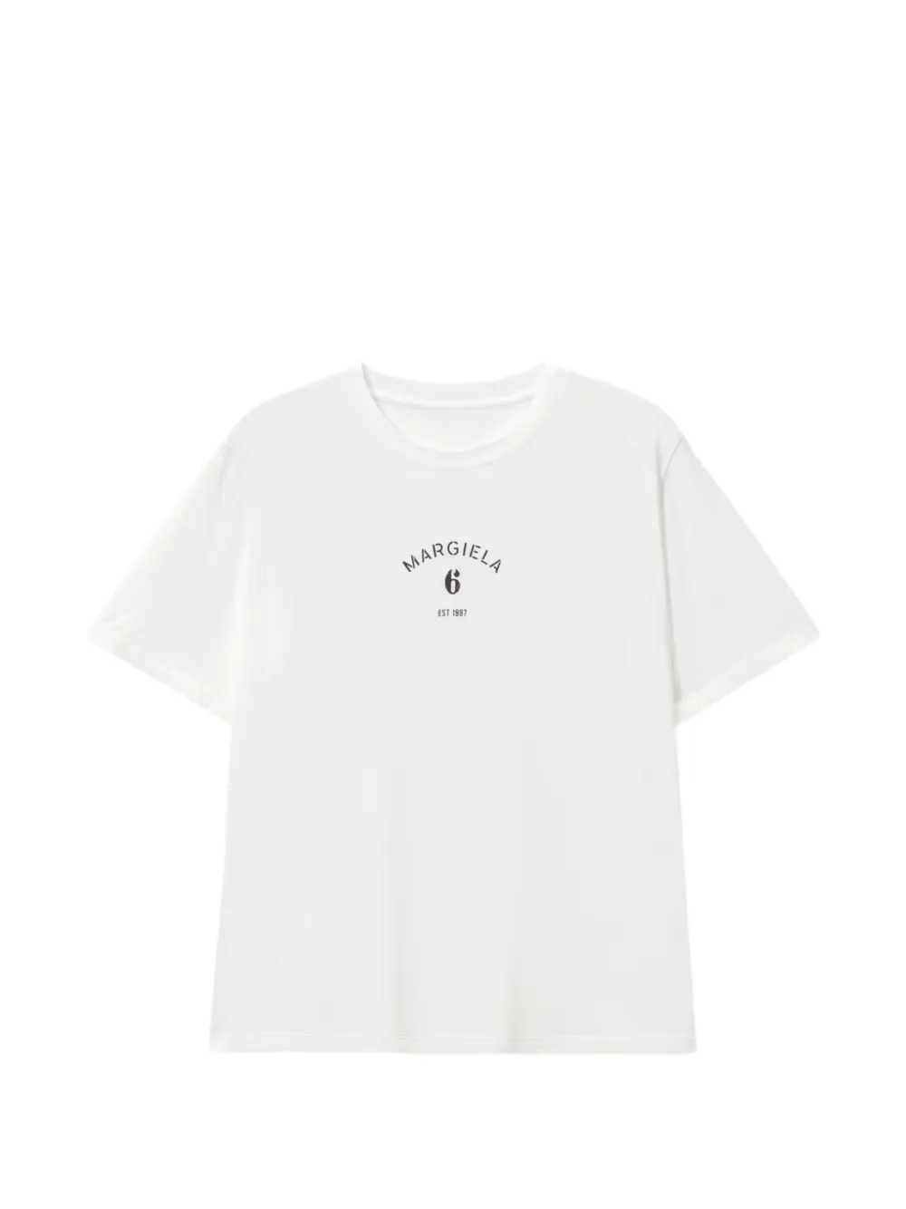 MM6 Maison Margiela logo-print T-shirt - Bianco