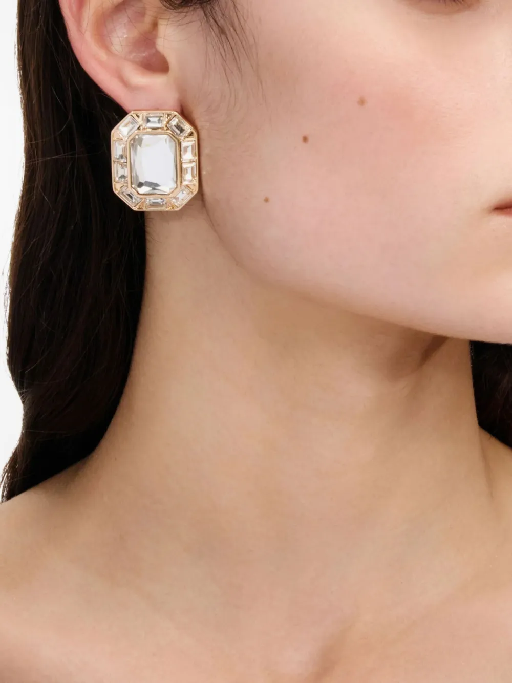 crystal-embellished earrings