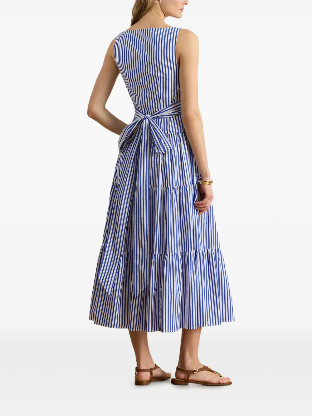 Lauren Ralph Lauren Gestreepte jurk Blauw