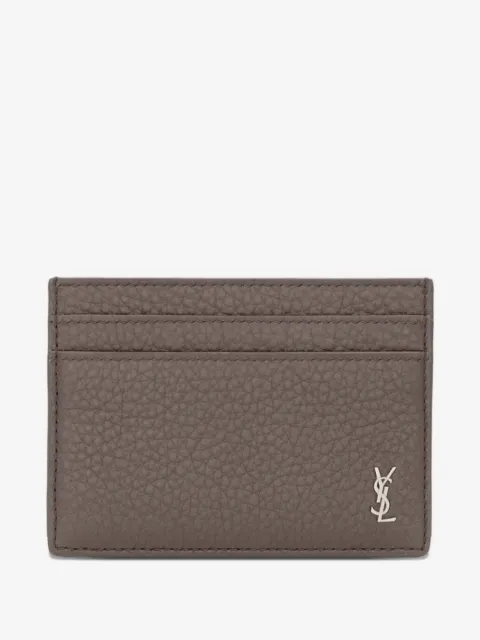 Saint Laurent logo leather cardholder