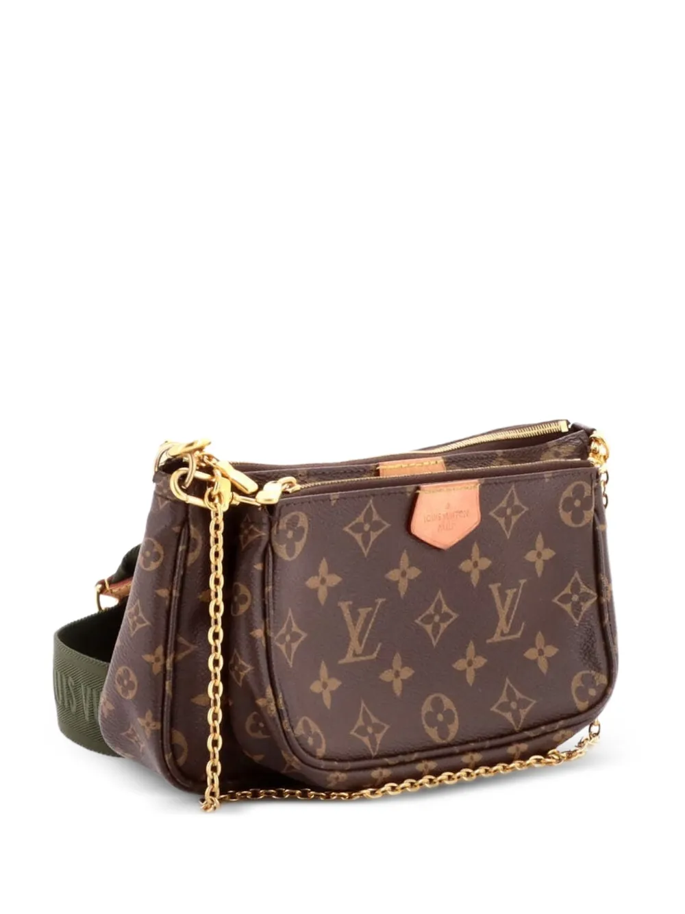 Louis Vuitton Pre-Owned Borsa a tracolla Multi Pochette Accessoires in tela con monogramma - Marrone
