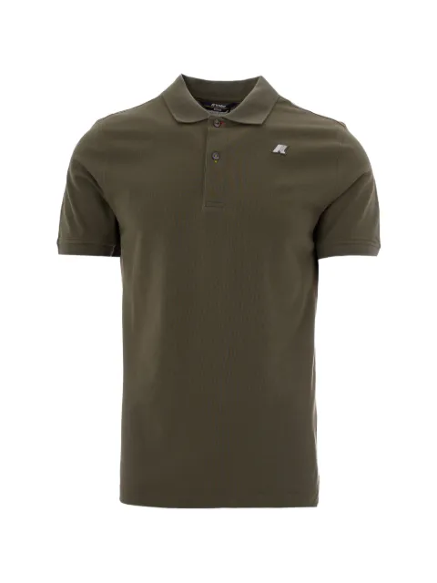K-Way logo-patch polo shirt