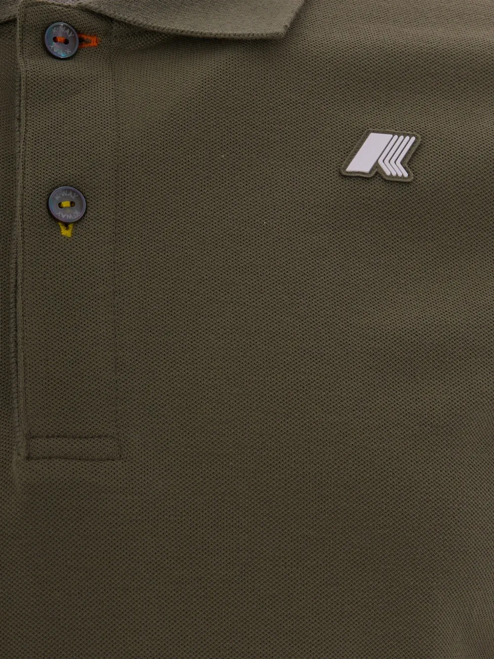  K-way Polo Con Applicazione Logo - Verde 
