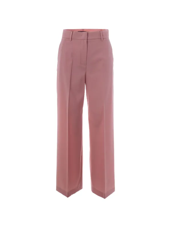Max Mara Straight-leg Trousers in Pink