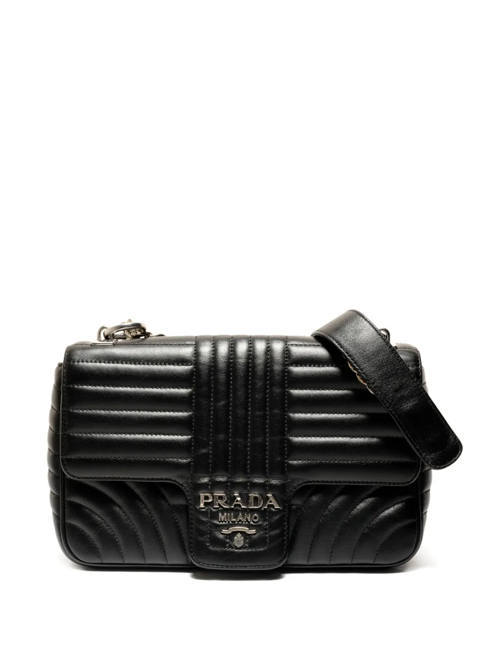 Prada Pre-Owned 2010s diagramme shoulder bag - Nero