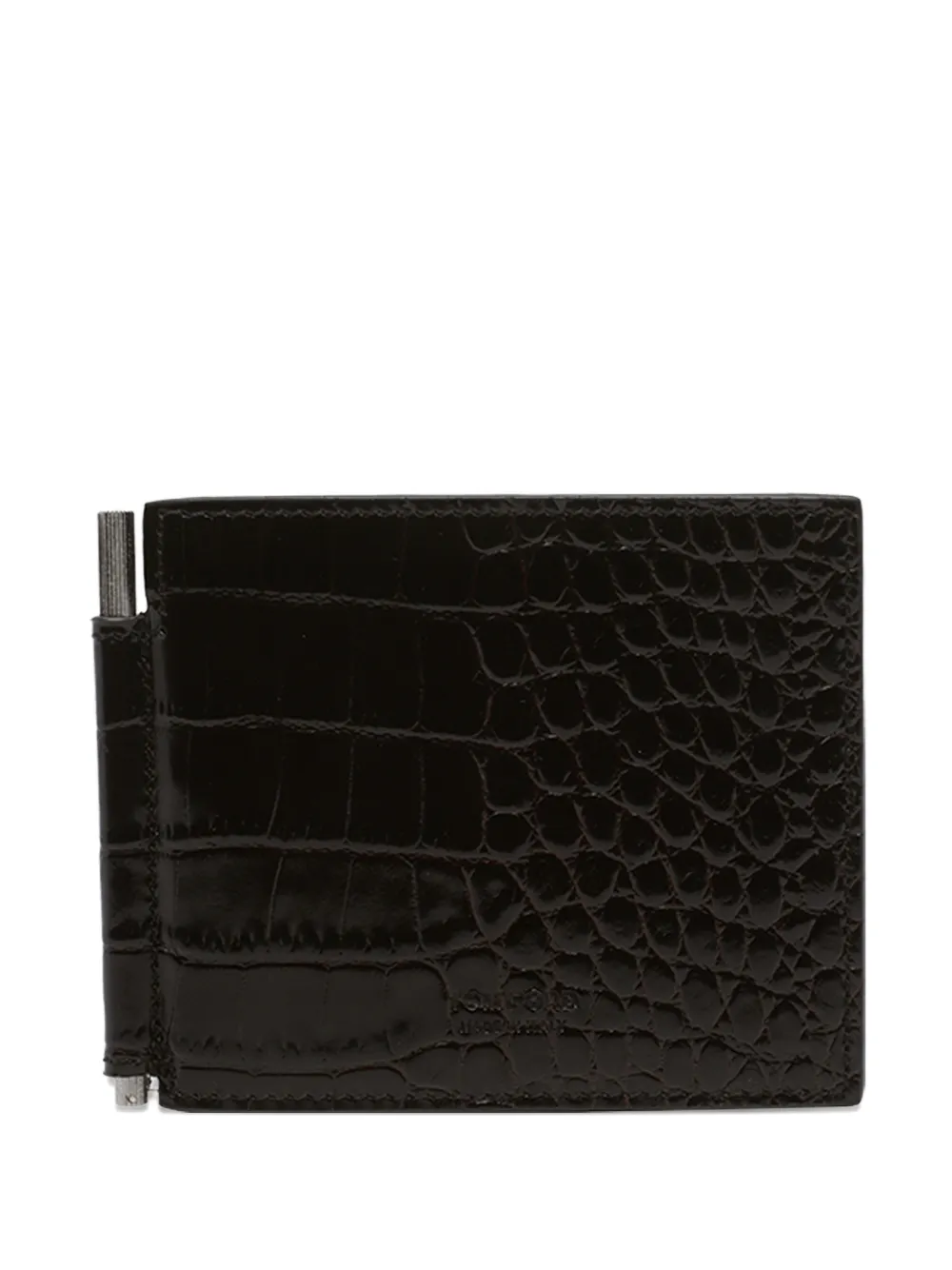 TOM FORD T-line metal-detail wallet - Marrone