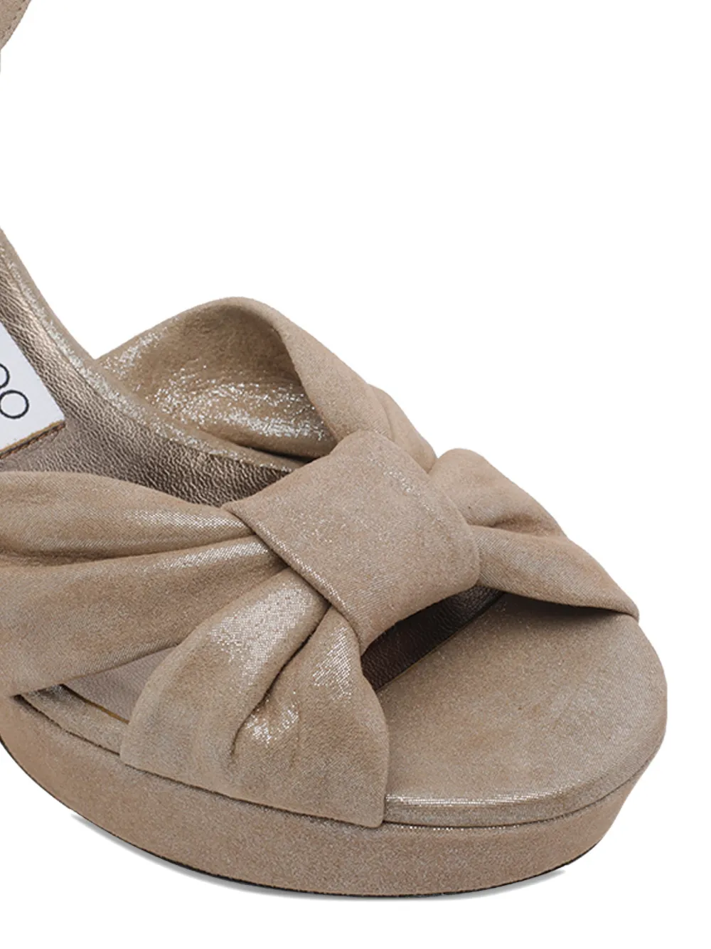 Jimmy Choo Heloise sandalen met geknoopte gesp Bruin