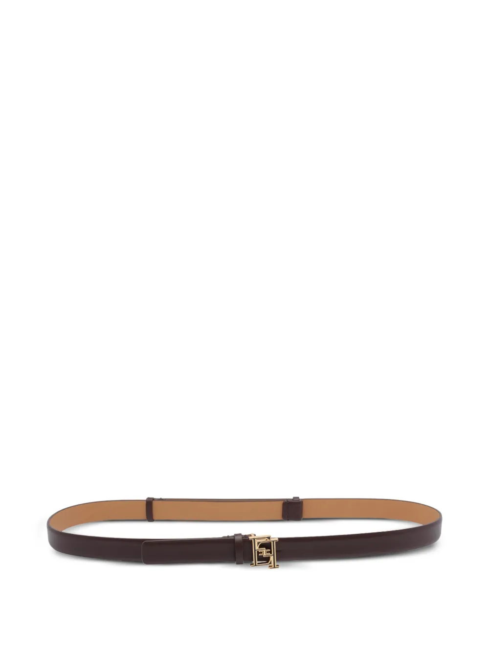 Elisabetta Franchi logo buckle belt - Marrone