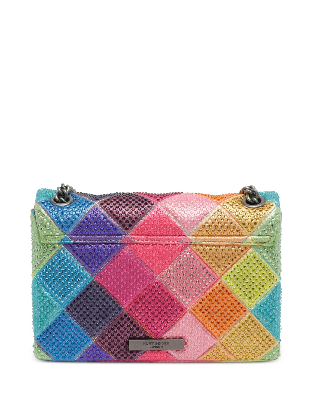 Kurt Geiger London Kleine veelkleurige Kensington schoudertas Roze