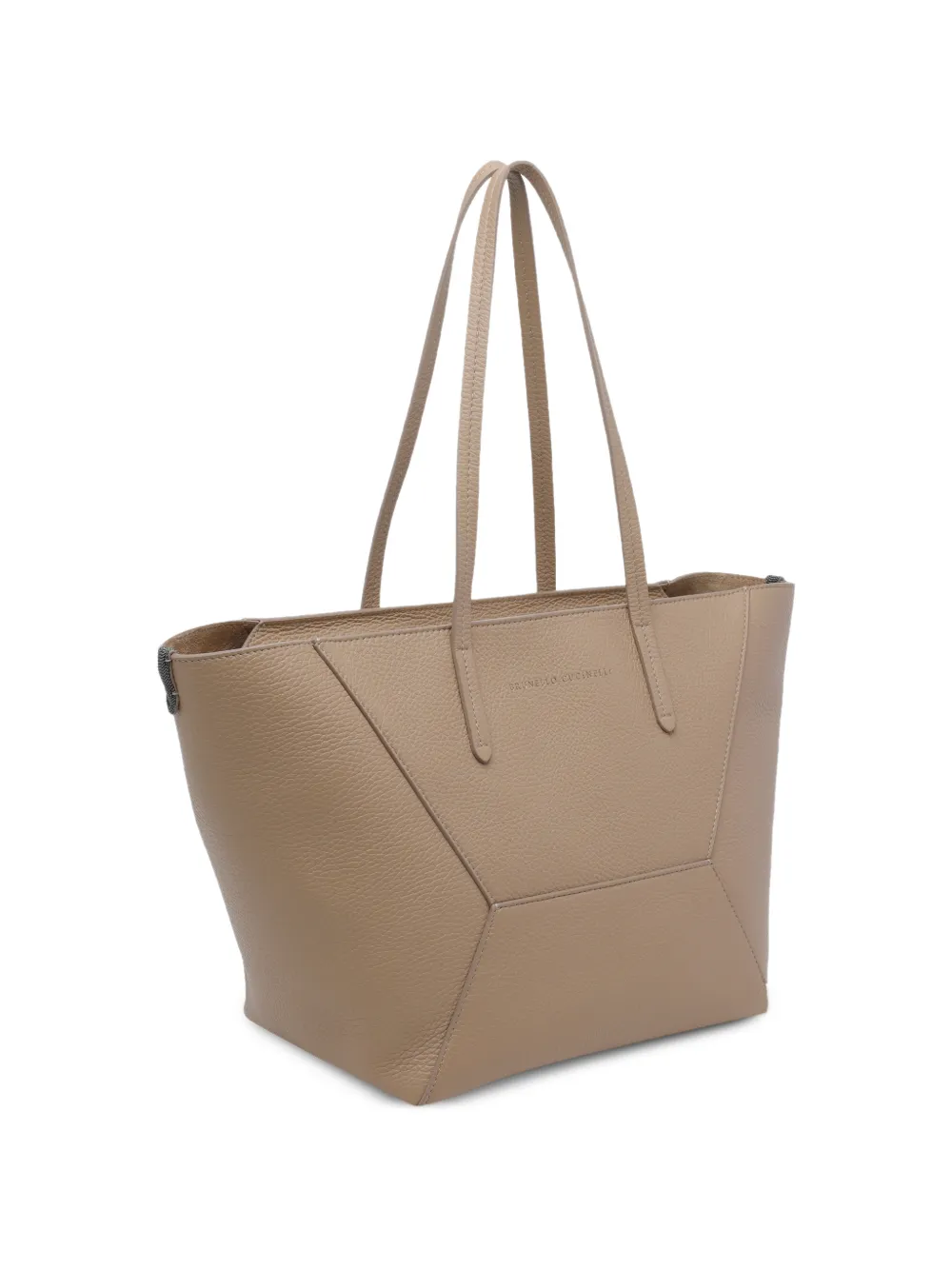 Brunello Cucinelli BC Duo grote shopper Beige