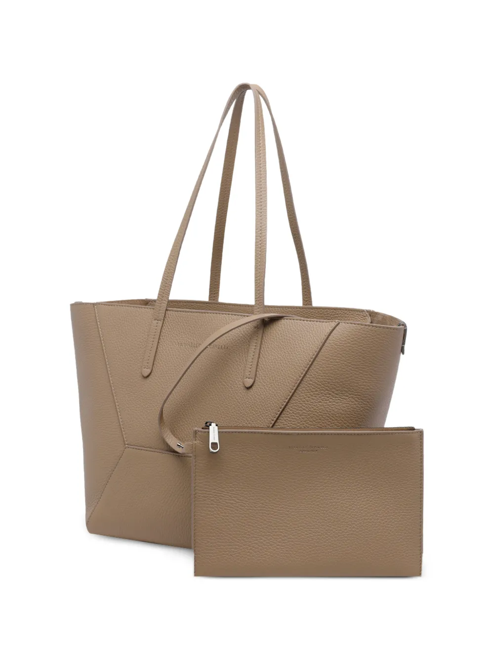 Brunello Cucinelli BC Duo grote shopper Beige