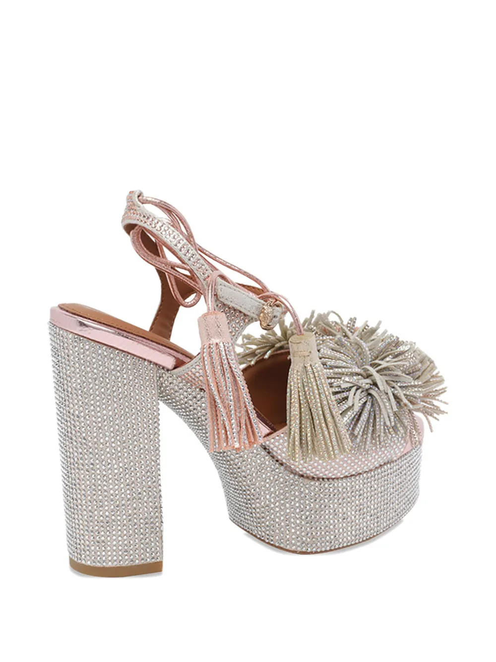 Kurt Geiger London Sandalen met stras en kwastje Zilver