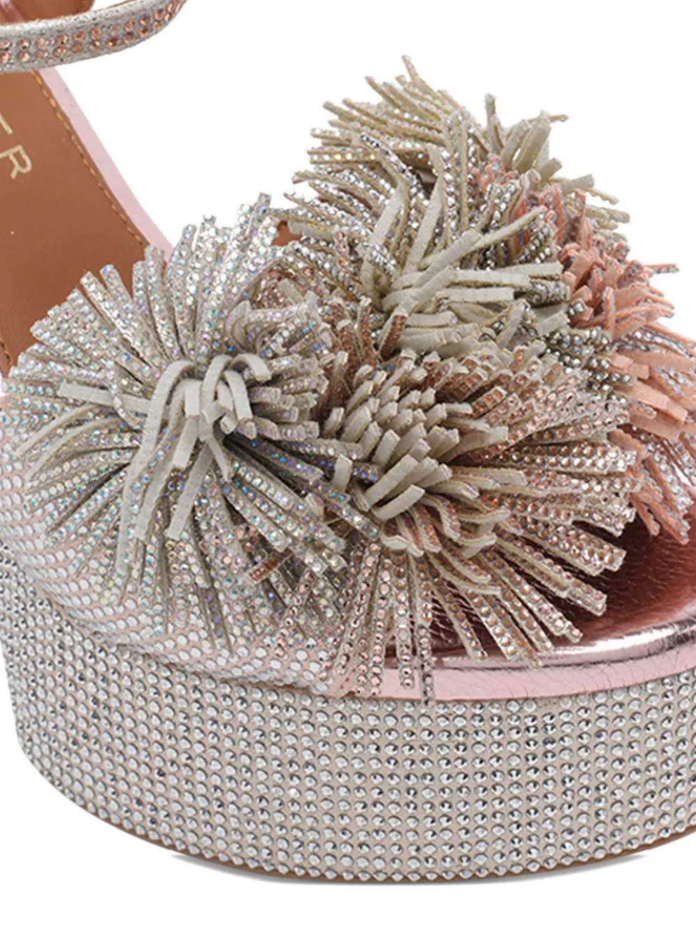 Kurt Geiger London Sandalen met stras en kwastje Zilver