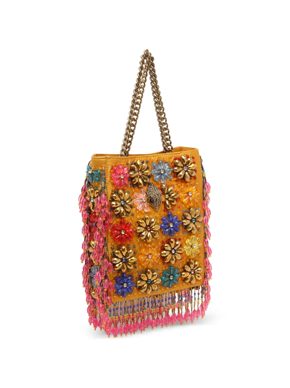Kurt Geiger London Shopper met kralen Geel