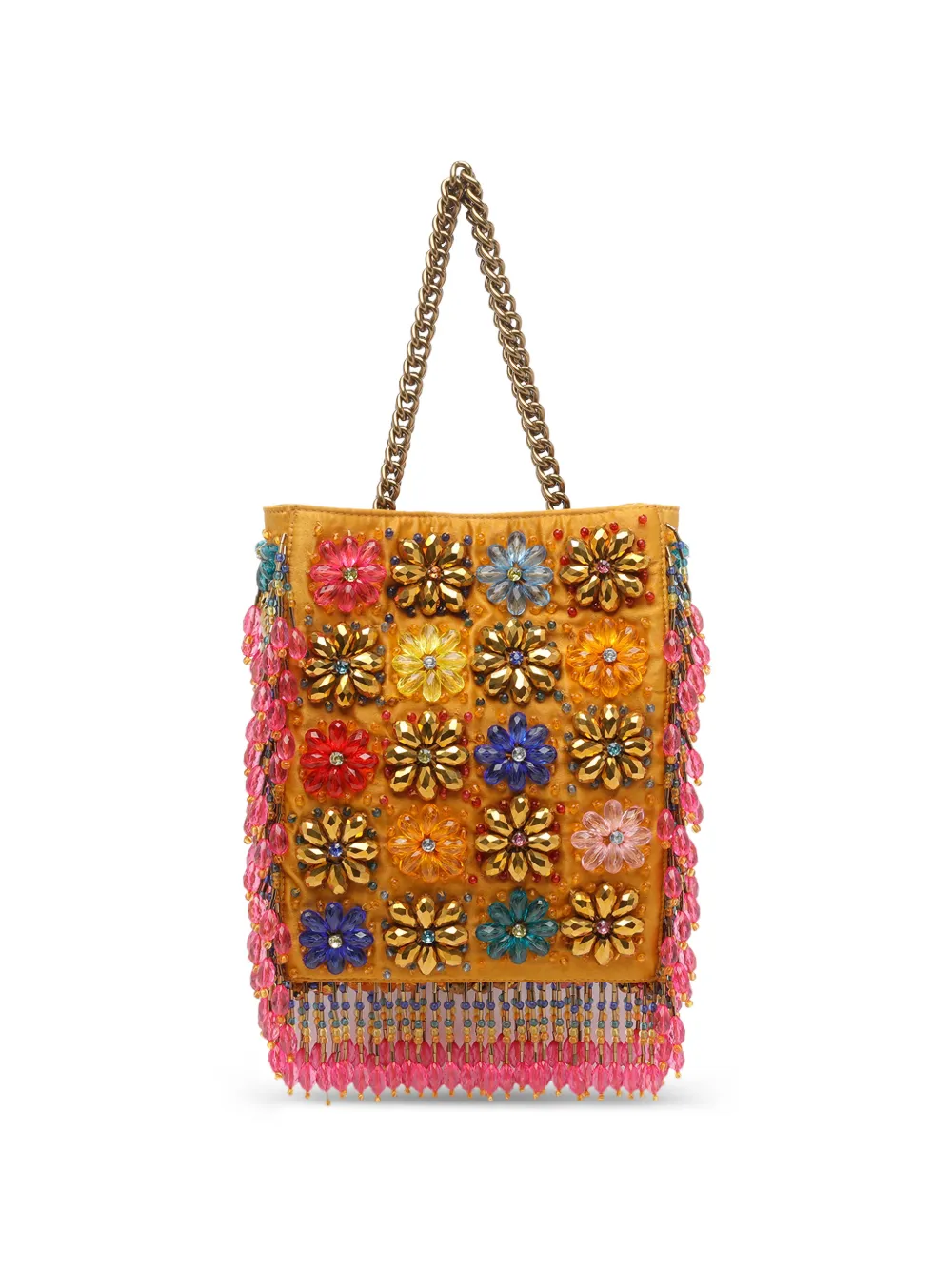 Kurt Geiger London Shopper met kralen Geel