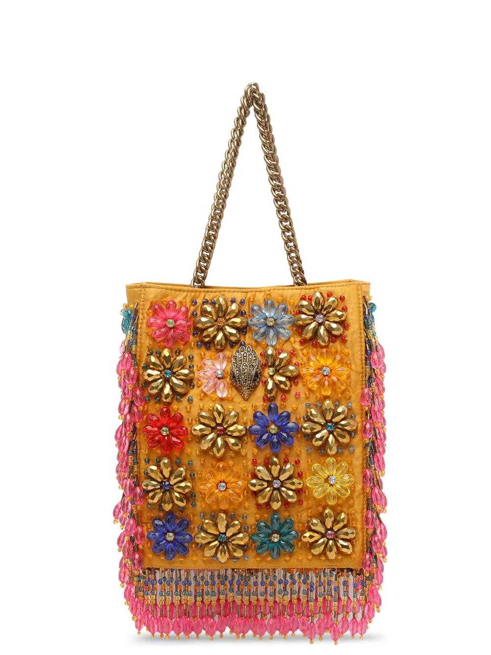 Kurt Geiger London beaded tote bag - Giallo