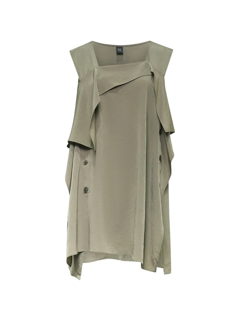 Y's flared sleeveless top - Verde