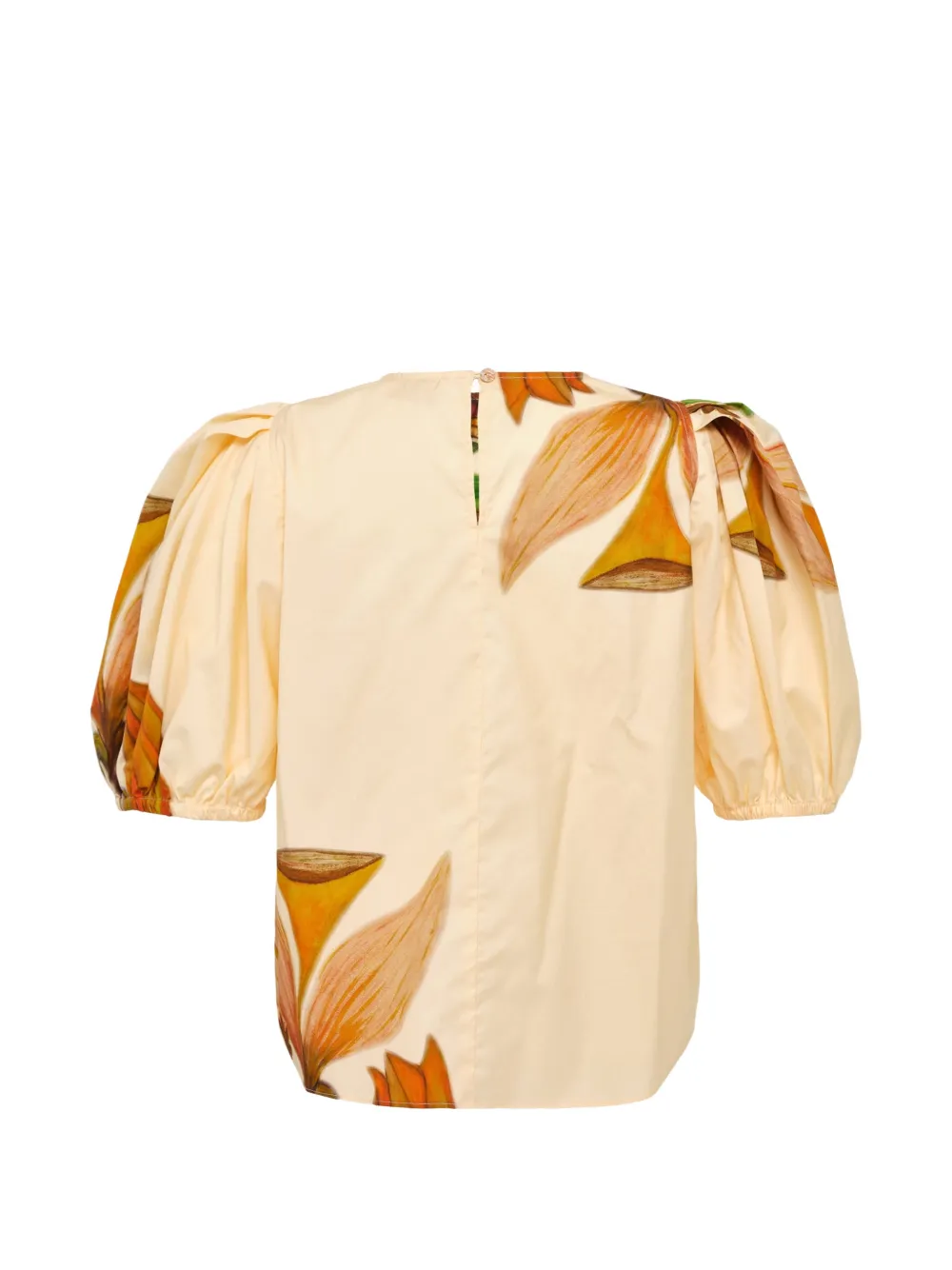  Ulla Johnson Puff-sleeve Floral Top - Neutrals 
