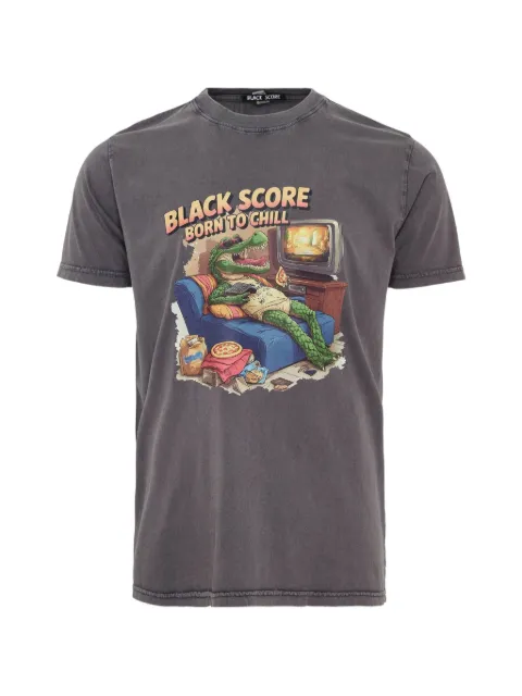 Black Score graphic-print T-shirt