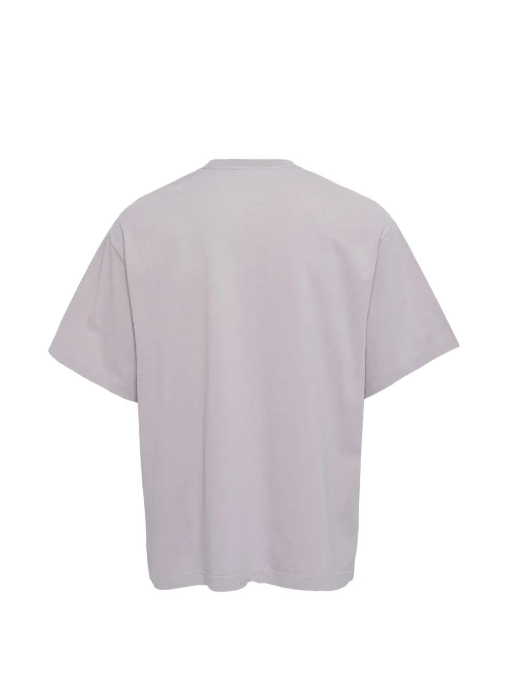 We11done Geruit T-shirt Grijs