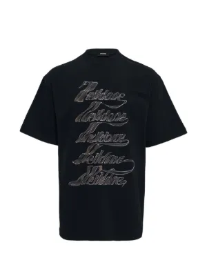 We11done オーバーサイズ Tシャツ | ブラック | FARFETCH JP
