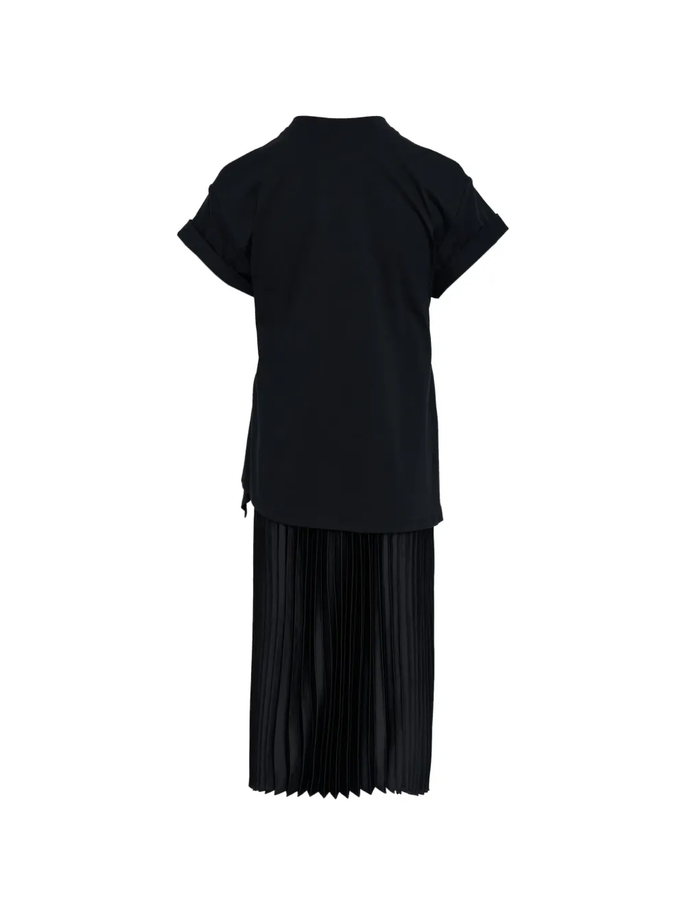 3.1 Phillip Lim T-shirtjurk met plooien Zwart