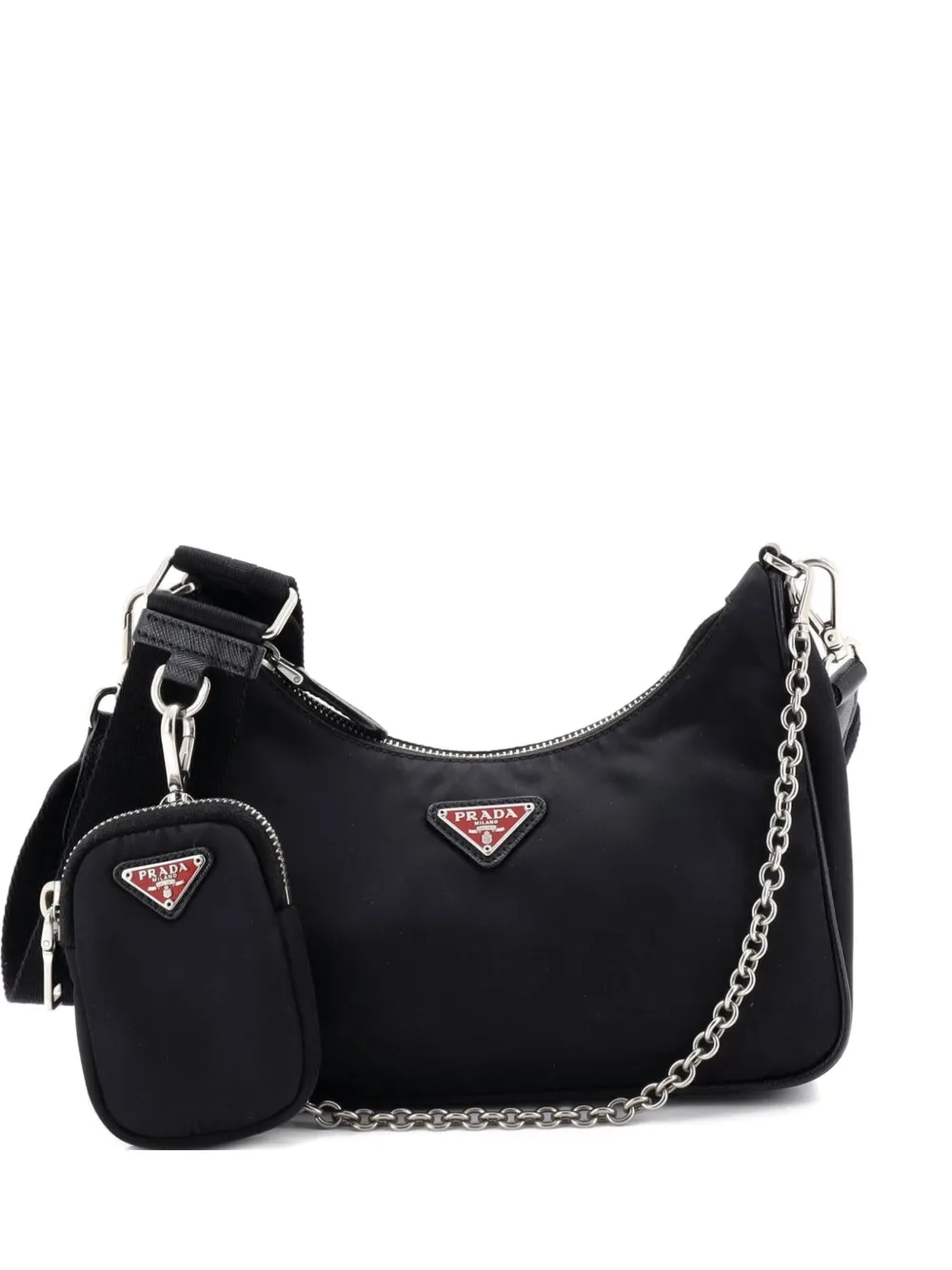 Prada Pre-Owned Re-Edition 2005 Shoulder Bag Tessuto Small crossbody bag - Nero