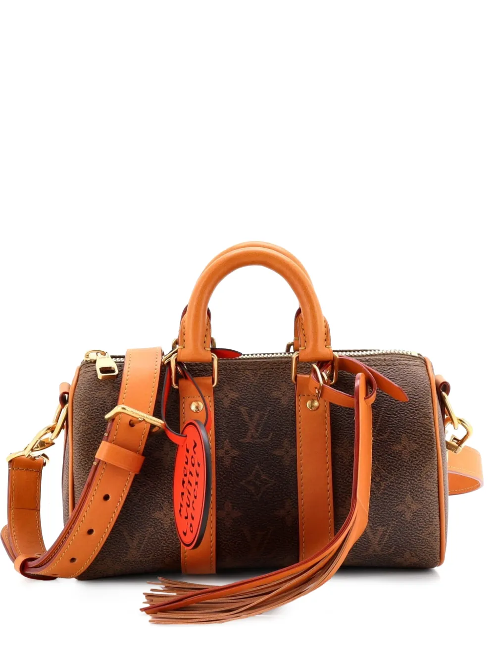 Louis Vuitton Pre-Owned Keepall Bandouliere Bag Monogram Dust Leather 25 shoulder bag - Marrone
