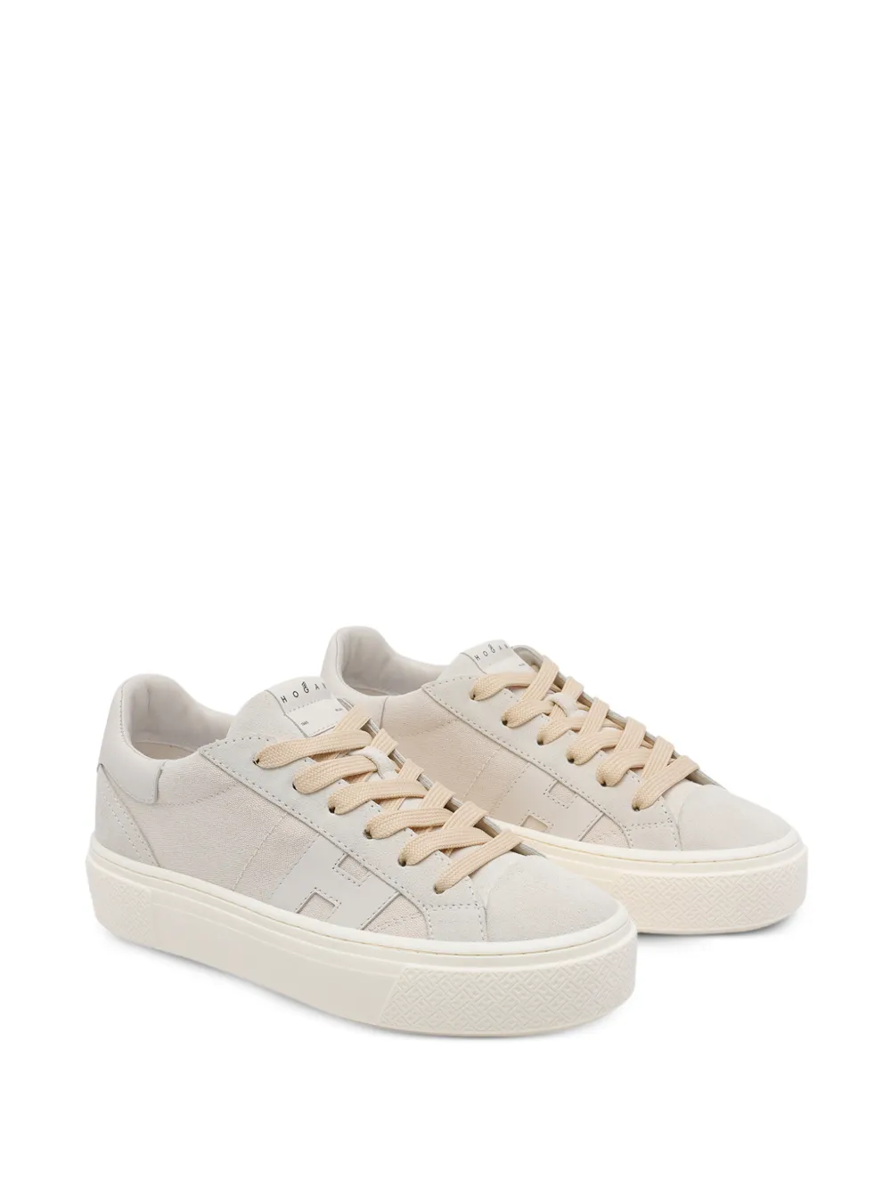Hogan Crosswind low-top logo sneakers Beige