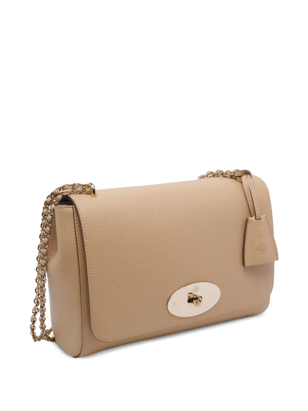  Mulberry Medium Lily Turn-lock Chain Leather Shoulder Bag - Neutrals 