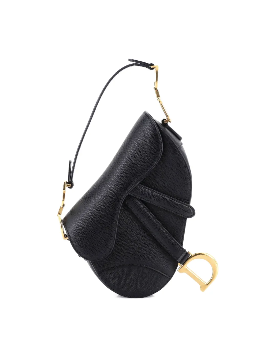 Christian Dior Pre-Owned Saddle Handbag Leather Mini shoulder bag - Nero