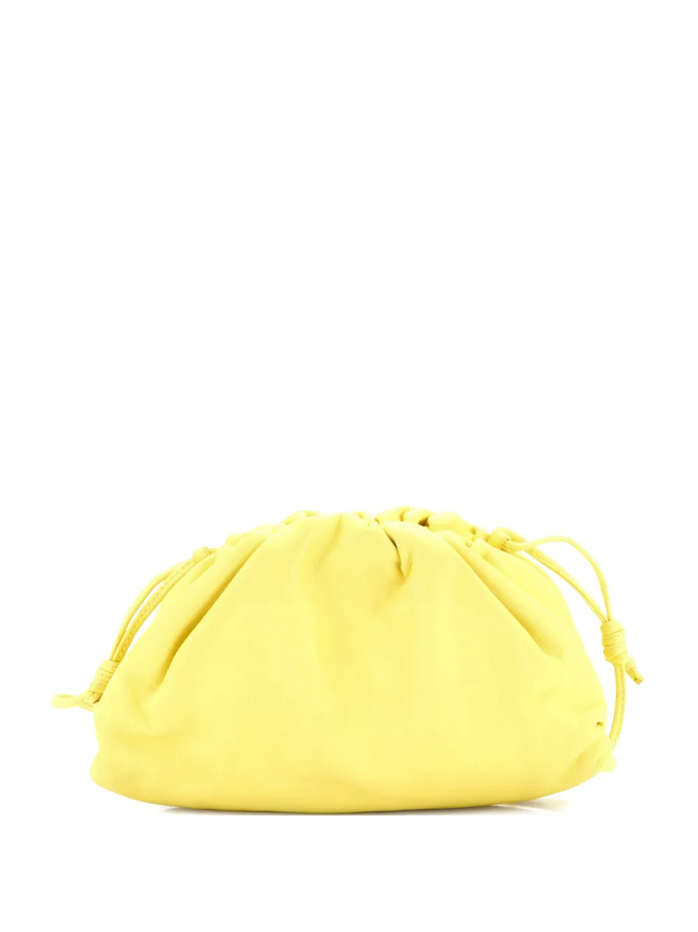 Bottega Veneta Pre-Owned The Pouch Leather Mini crossbody bag - Giallo