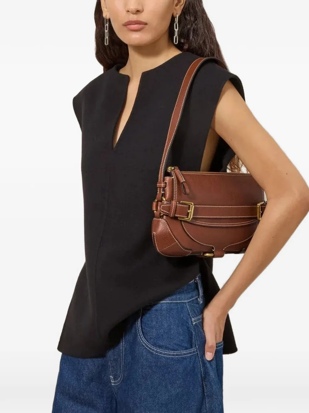 Mulberry Lennox schoudertas Bruin
