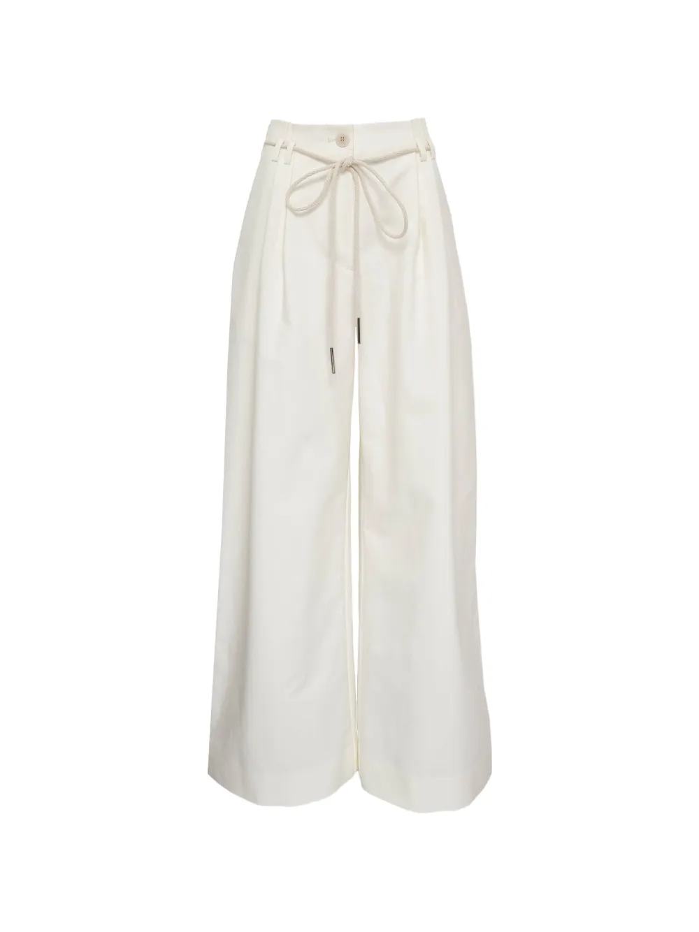 Lee Mathews drawstring-fastening palazzo pants - Bianco