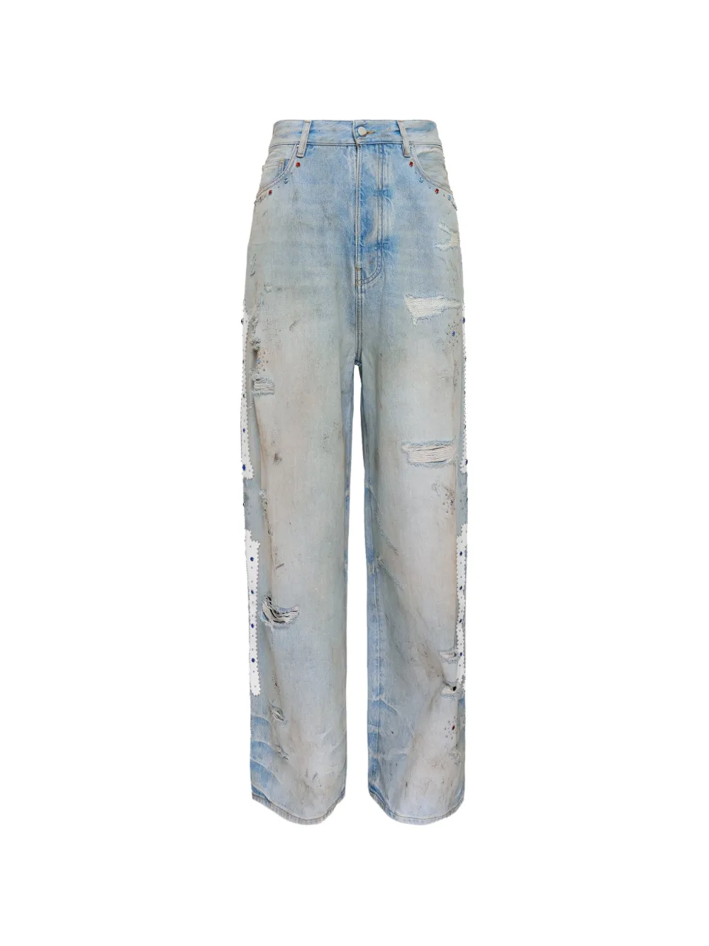 AMIRI Jeans con borchie - Blu