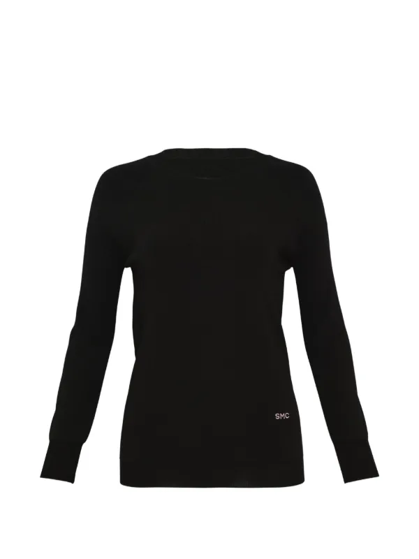 Stella McCartney Long-sleeve Compact Knit Top in Black