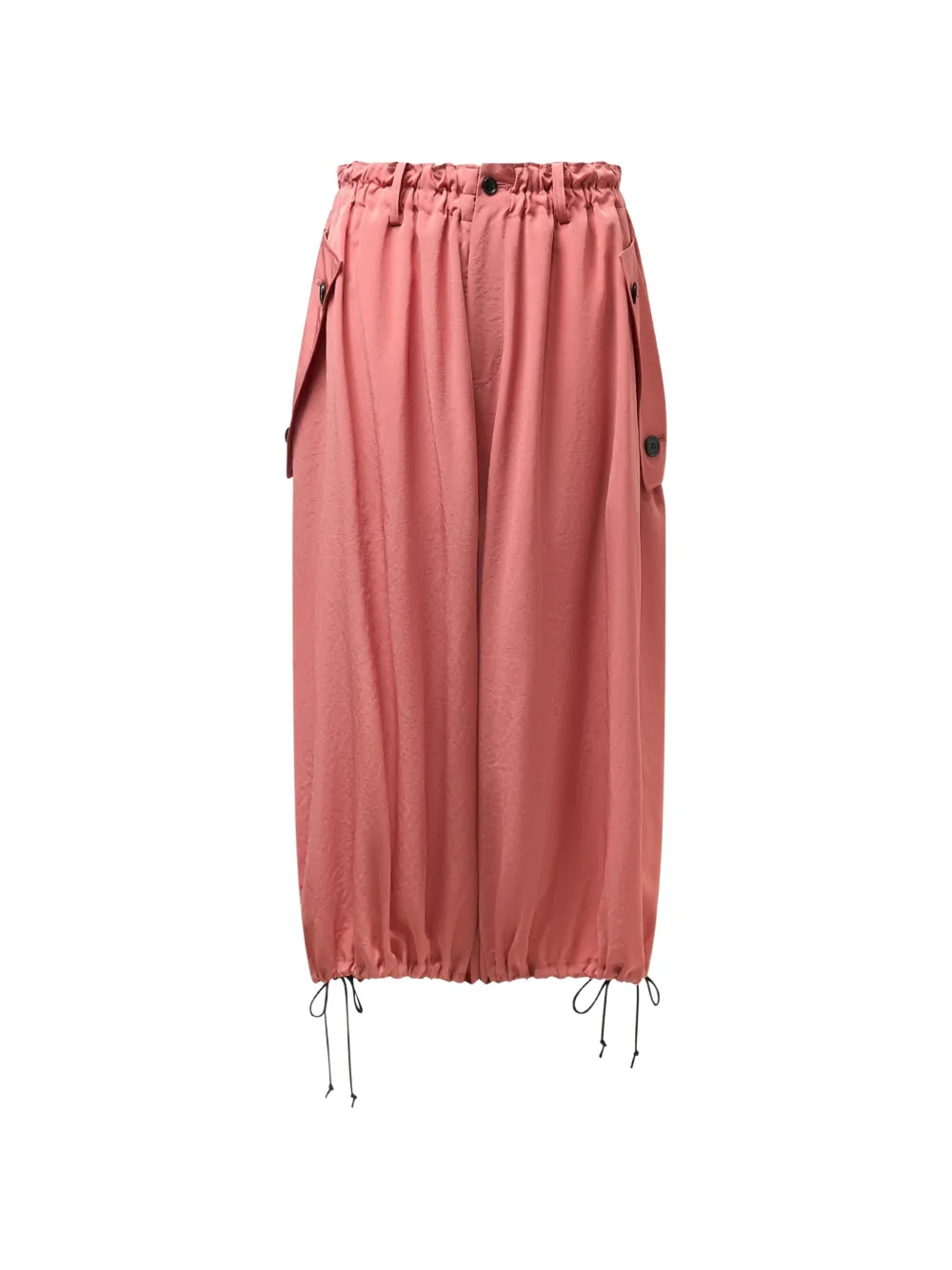 Y's elastic-waistband trousers - Rosa