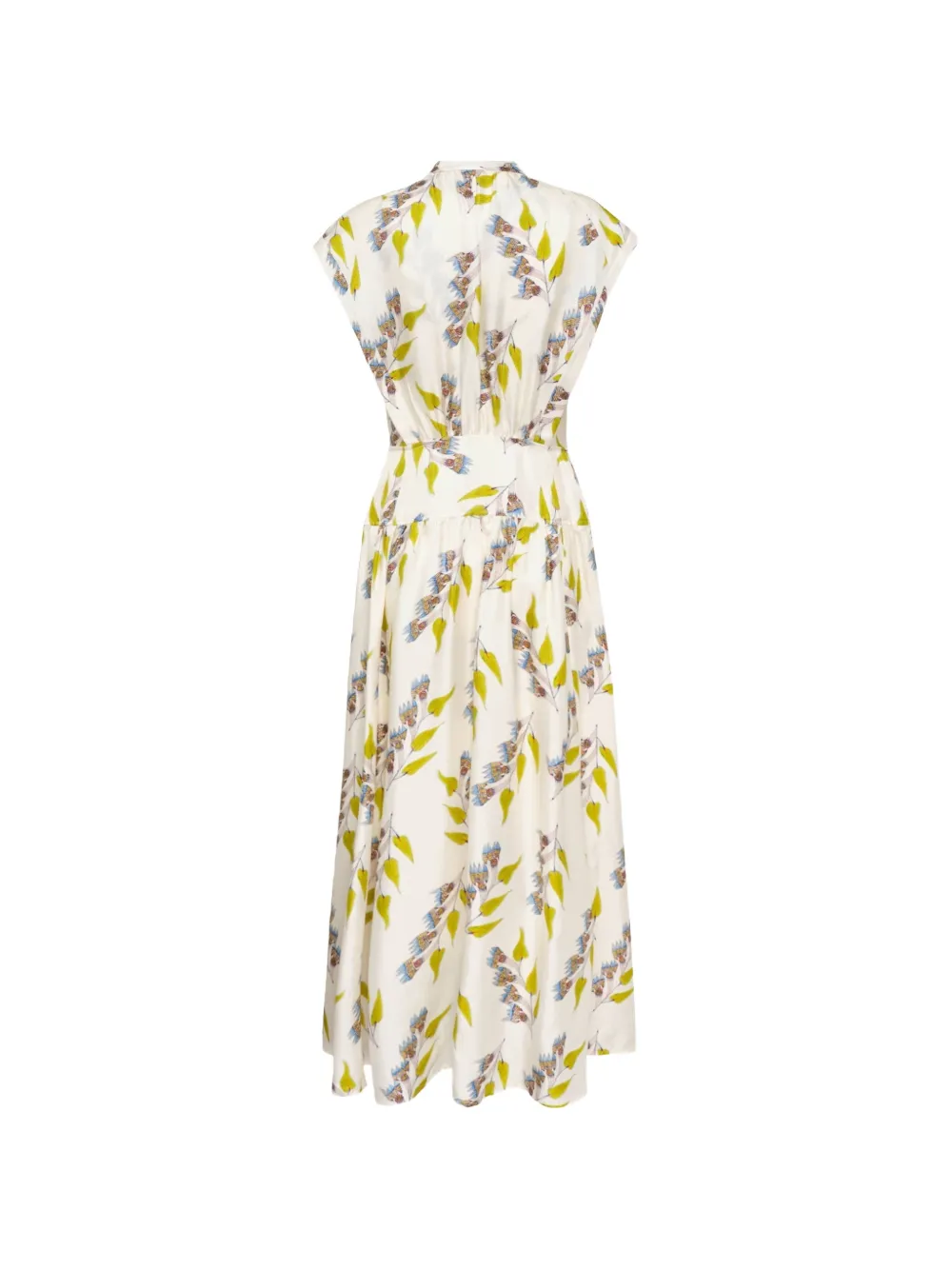 Ulla Johnson Lausanne midi-jurk met bloemenprint Beige