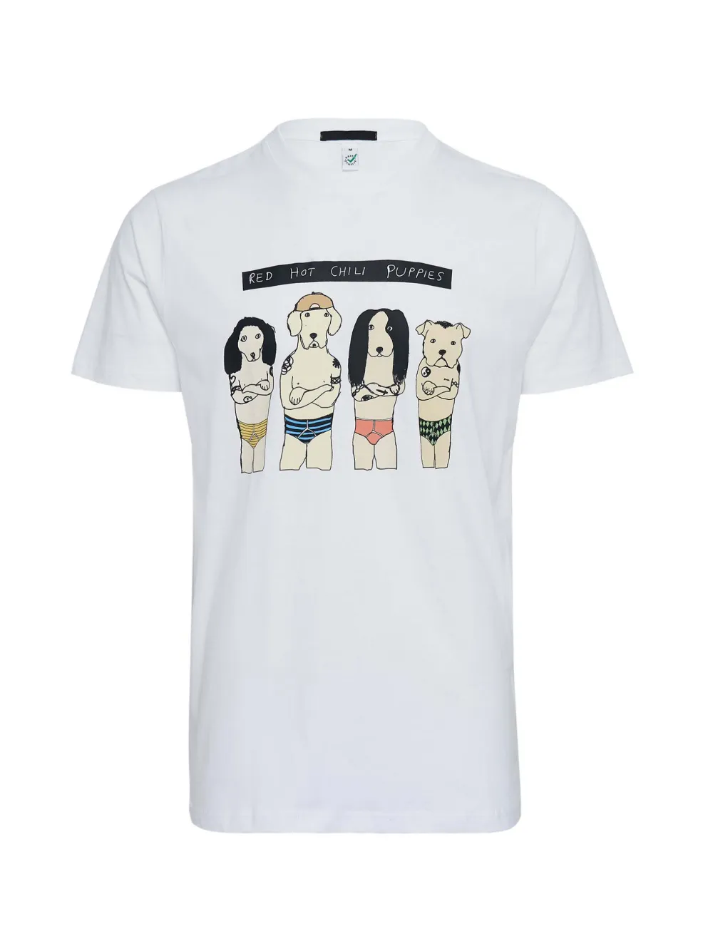 Black Score Red Hot Chili Puppies T-shirt - Bianco