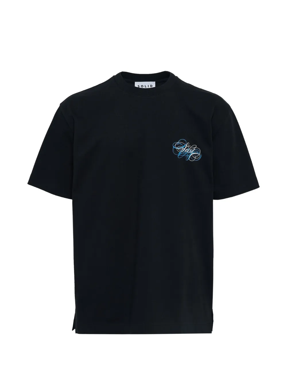 Solid Homme Printed T-shirt In Black