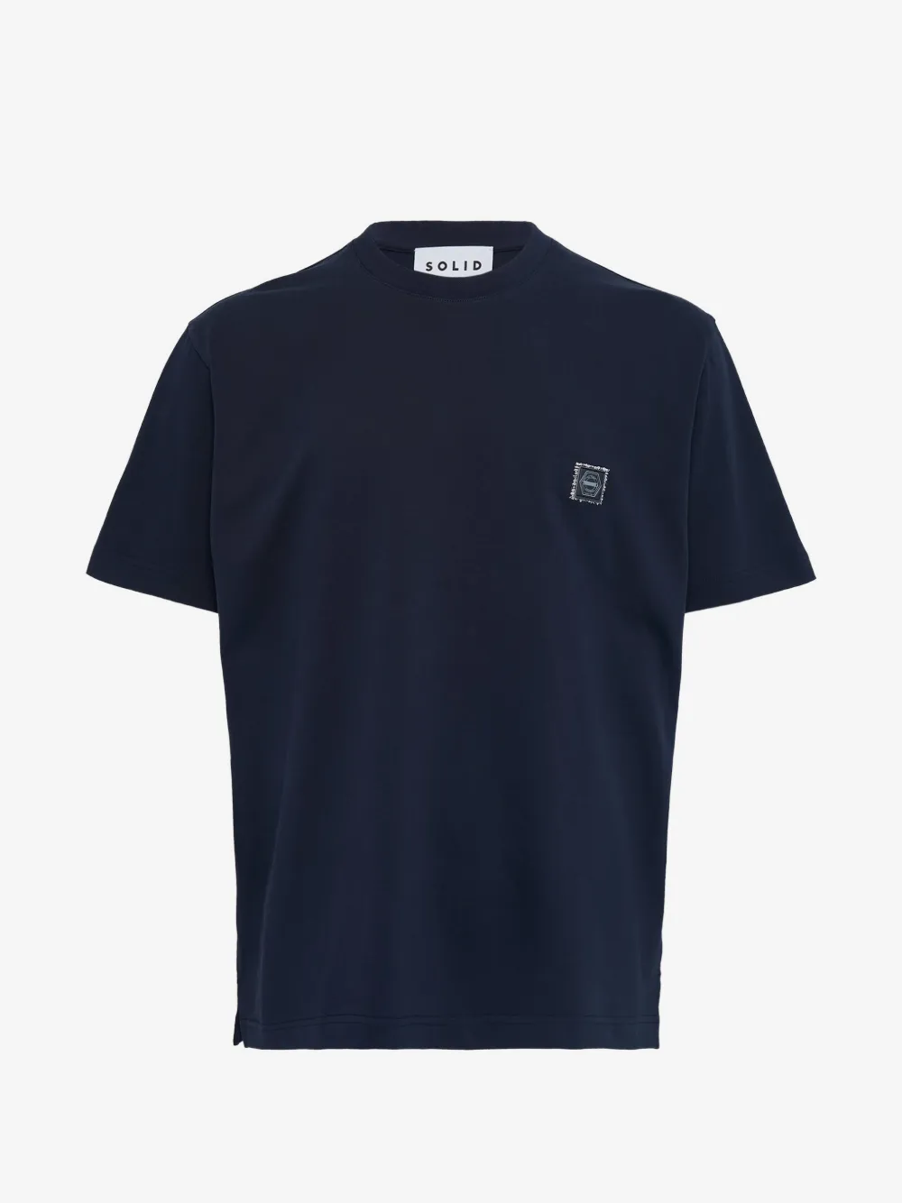 SOLID HOMME logo-detail T-shirt | Blue | Image 1
