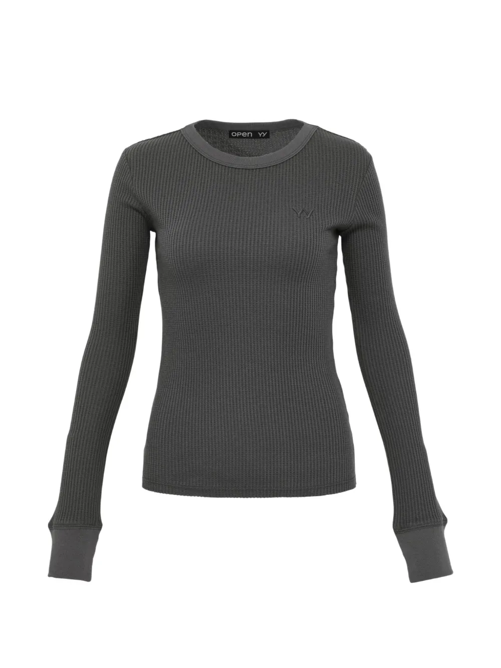 Open YY waffle T-shirt - Nero