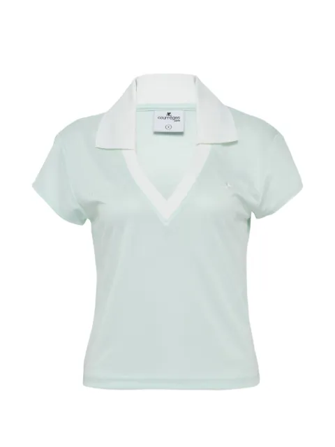 Courrèges V-neck polo top