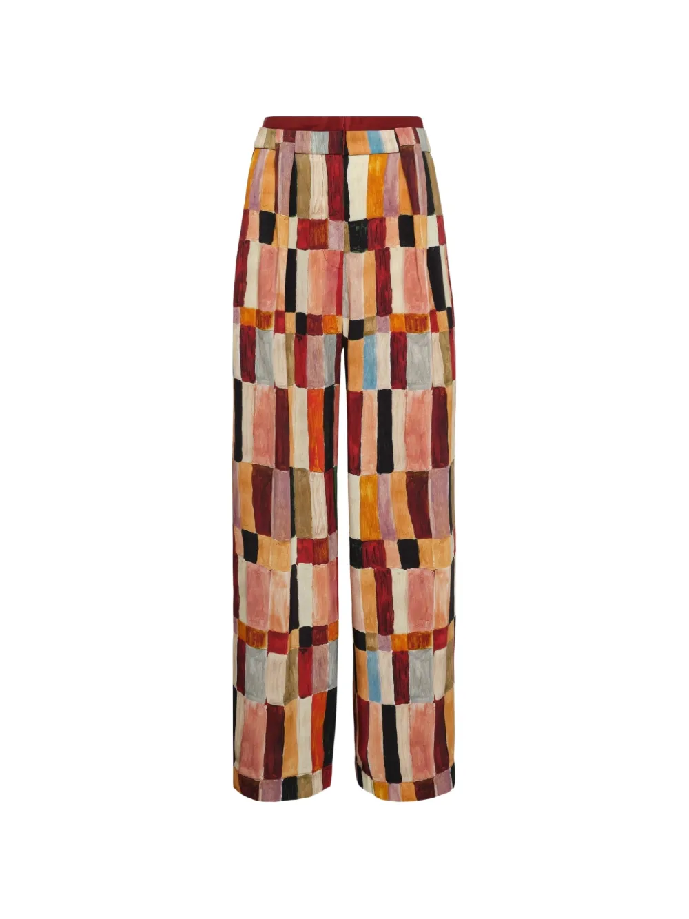 ALEMAIS x LRNCE Marjorelle printed palazzo pants - Toni neutri
