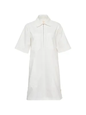 JOSEPH short-sleeve zip-fastening Dress | Neutrals | FARFETCH RO