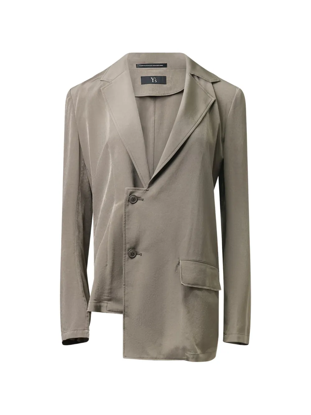 Y's Giacca con orlo asimmetrico - Toni neutri