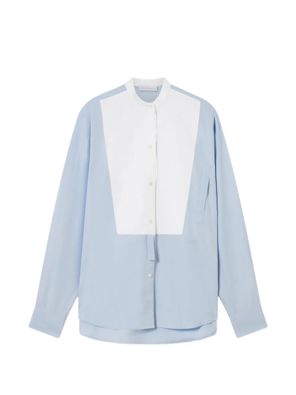 Stella McCartney long-sleeve cotton shirt - Blau