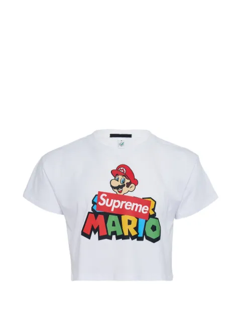 Black Score cropped T-shirt