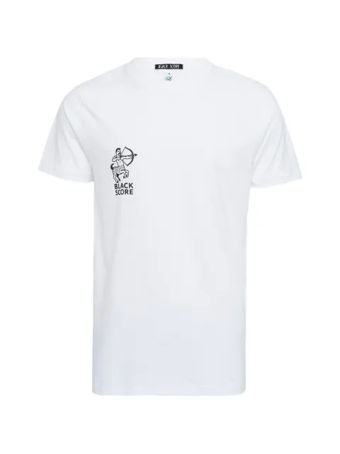 Black Score playera con estampado gráfico