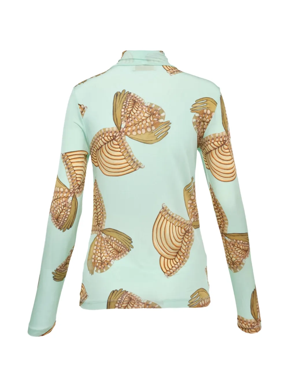  Ulla Johnson Aurelia Turtleneck T-shirt - Green 